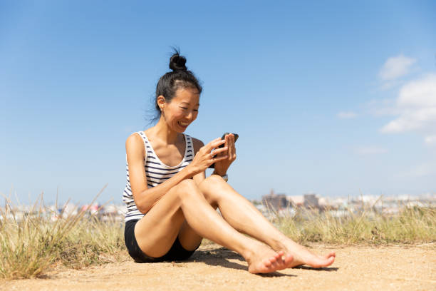 istock Beautiful woman having a break 1180748749