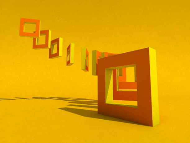 istock Abstract geometric background with shapes. 3D 1180753523