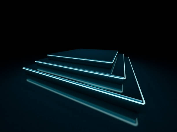 istock Colorful neon abstract lights. 3D 1180753594