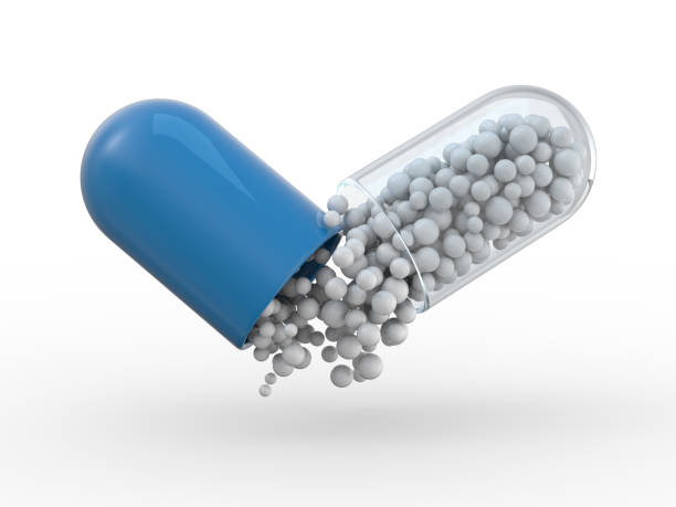 istock Many colorful pills isolated on white. 3D 1180753638