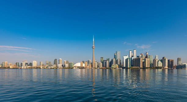 istock Wide panorama of the Toronto skyline 1180758390