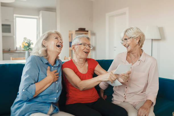 istock Nothing inspires happiness like a good old friends 1180760430