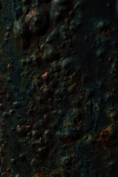 istock Abstract grunge dark background, old rusty metal surface with cracks and fractures 1180761969