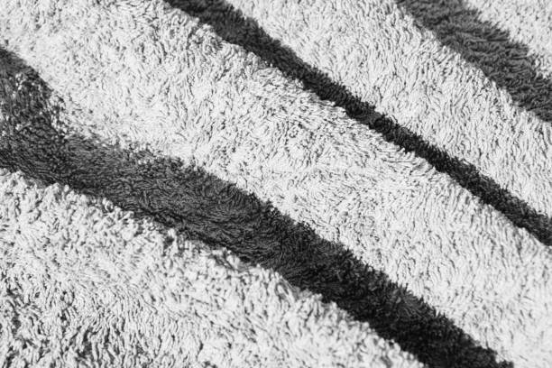 istock Abstract background, terry towels texture in black and white monochrome colors 1180761984
