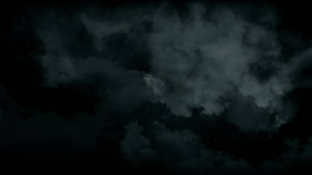 атмосферный жуткий дым хэллоуина. абстрактный туман дымки фон - moody небо стоковые фото и изображения