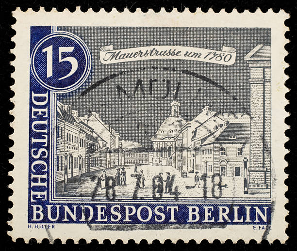istock Vintage West Berlin stamp 118076531