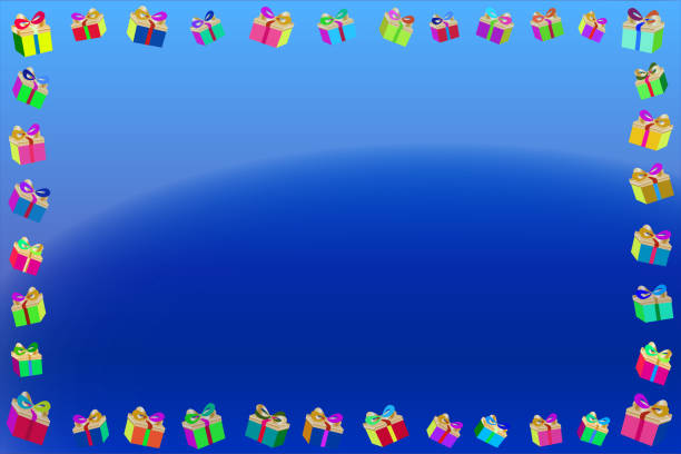 Christmas background abstract with gifts