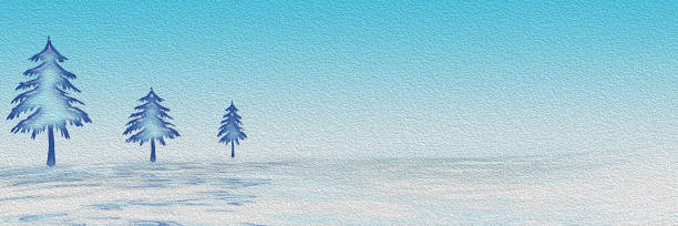 istock Blue winter landscape graphic as banner 1180777104