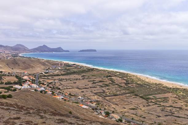 istock Panoramic view of Porto Santo beach (Madeira Islands, Portugal) 1180778762