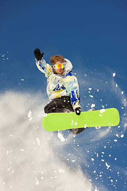 istock Extreme Snowboard Jump Against Powder Snow 118077890