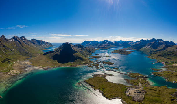 istock Fredvang Bridges Panorama Lofoten islands 1180780683