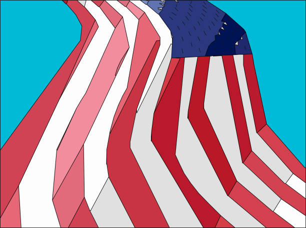 istock The United States of America flag design paint effect 1180781683
