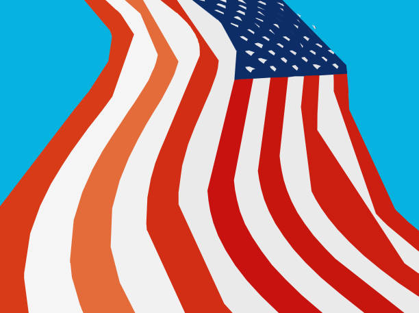 istock The United States of America flag design paint effect 1180782727