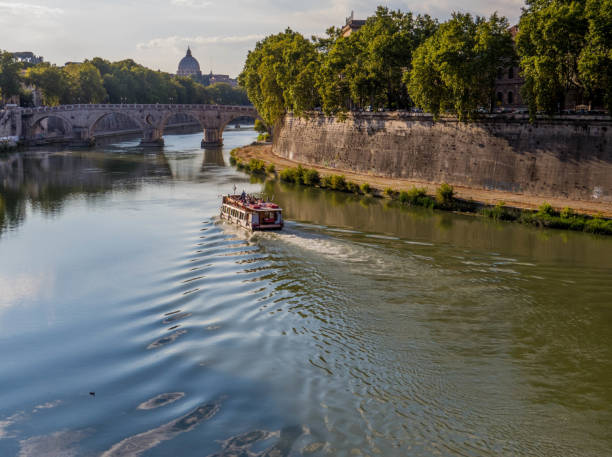 티베르 강, 로마, 이탈리아 - tiber river 뉴스 사진 이미지