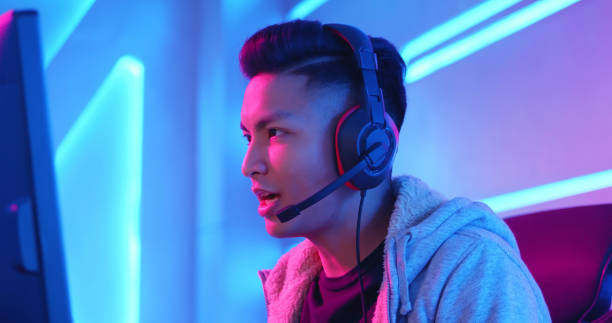 istock cybersport gamer have live stream 1180789512