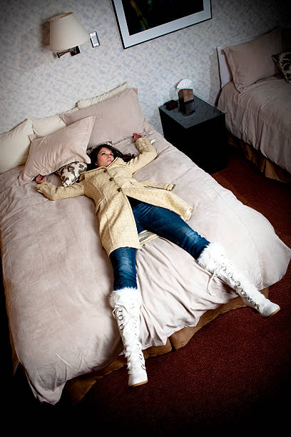 istock Girl Exhausted on bed 118078987