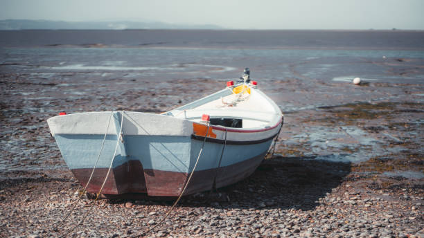 istock A colorful boat on the river bank 1180791733