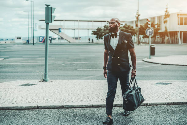 istock A black guy is crossing the road 1180791775