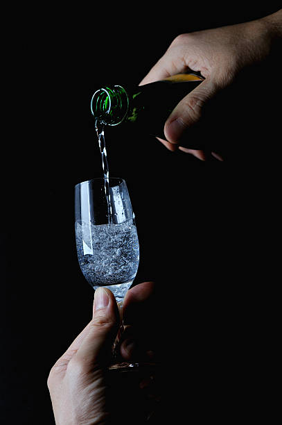 sparkling water stock photo
