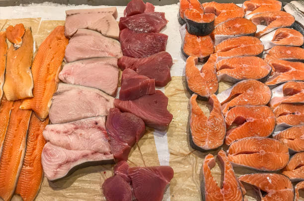 istock Fish on display offered for sale 1180793558