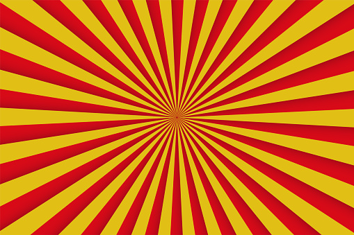 Red Rays Comic Red And Yellow Rays Retro Comic Poster Background Vector Illustration ...