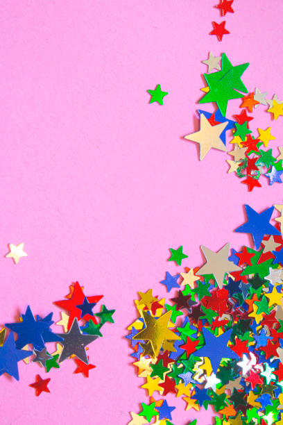 istock Glitter Tinsel Stars Close Up For Background 1180797393