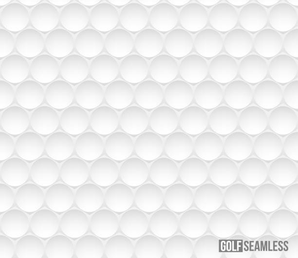 ilustrações de stock, clip art, desenhos animados e ícones de golf ball vector seamless pattern - dimple