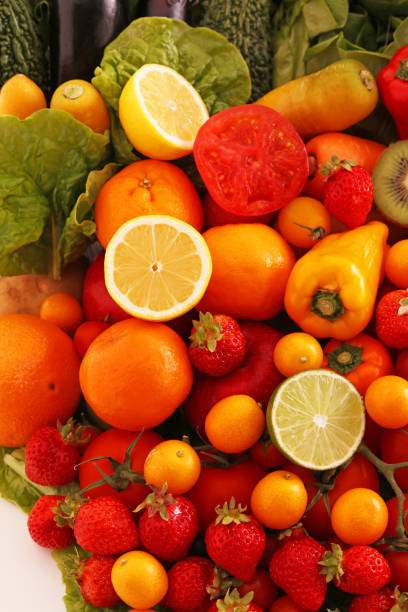istock Fresh fruits and vegetables 1180798471