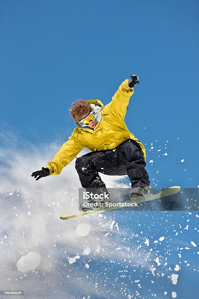Expert snowboard dans l'Air - Photo de Faire du snowboard libre de droits