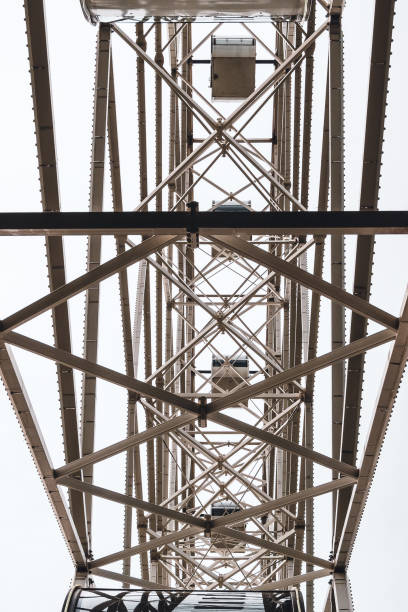 part of a large modern ferris wheel - abstract