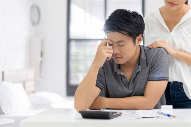 Asian couples are stressed with Bill Income