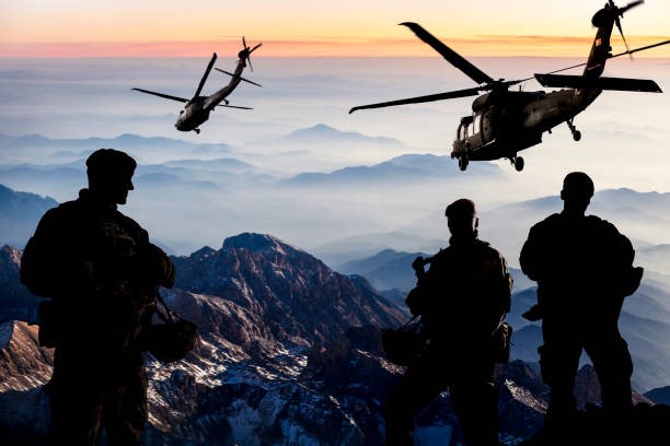 istock Military Mission at dusk 1180803769
