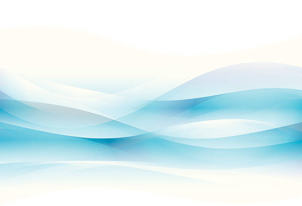 Wave Smooth and silky vector background toned with gradient mesh. wind backgrounds stock illustrations