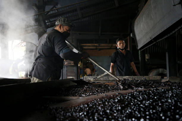 istock Traditional Coffee Mill Factory 1180806433