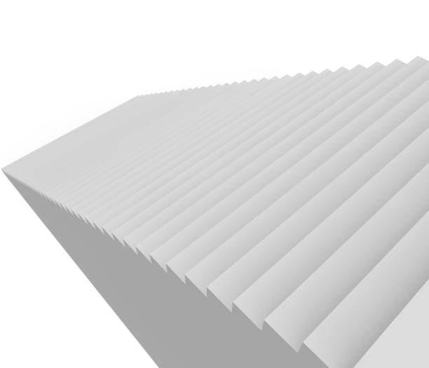 istock A gray staircase going up. 3D illustration 1180808935