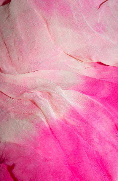 istock Tie Dye Fabric on Silk Funky Colour Ruffled 1180813012