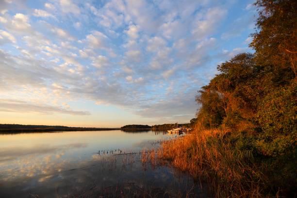 Patuxent River in Evening Light stock photo