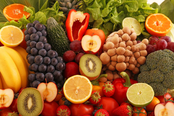 istock Fresh fruits and vegetables 1180817938