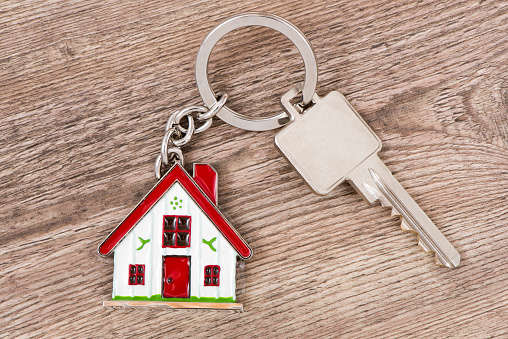 house key with model home