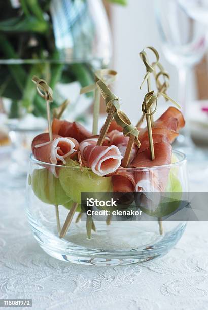 Prosciutto With Melon Stock Photo - Download Image Now - Appetizer, Breakfast, Color Image