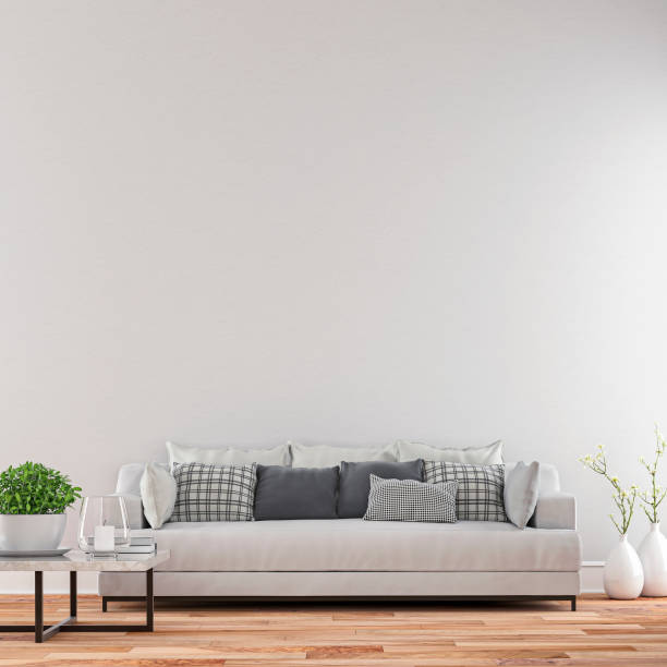 istock Elegant living room with sofa front view 1180822163