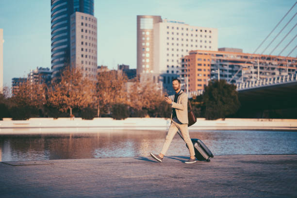 istock Businessman on business trip in Valencia 1180828198