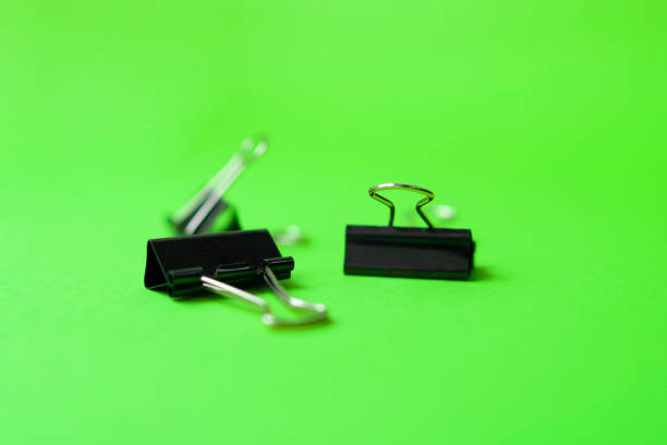 stationery on a yellow background close-up