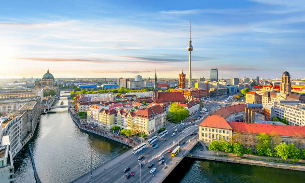 istock Berlin cityscape with Berlin cathedral and Television tower, Germany 1180828418
