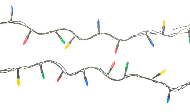istock String of Christmas lights isolated on white background With clipping path 1180833177