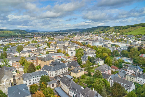 historic center of "trier" - electoral palace imagens e fotografias de stock