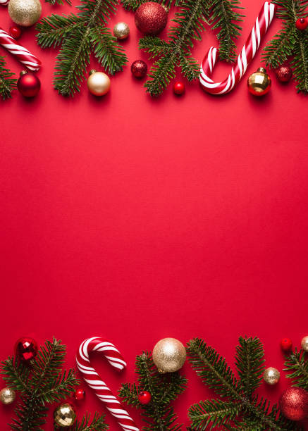istock Merry Christmas and happy New Year vertical background 1180835432