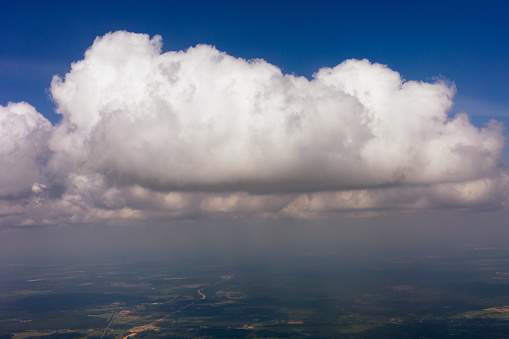 Flight above beautiful clouds