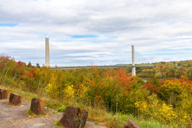 istock Penobscot Narrows Bridge and Observatory on an autumn day 1180848603
