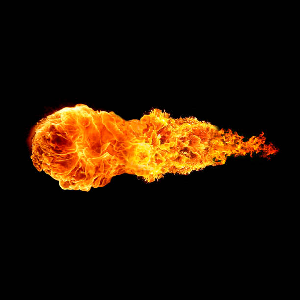 istock ball of fire isolated on black background 1180848946